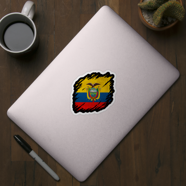 Vintage Ecuador Ecuadorian Flag Pride by snnt